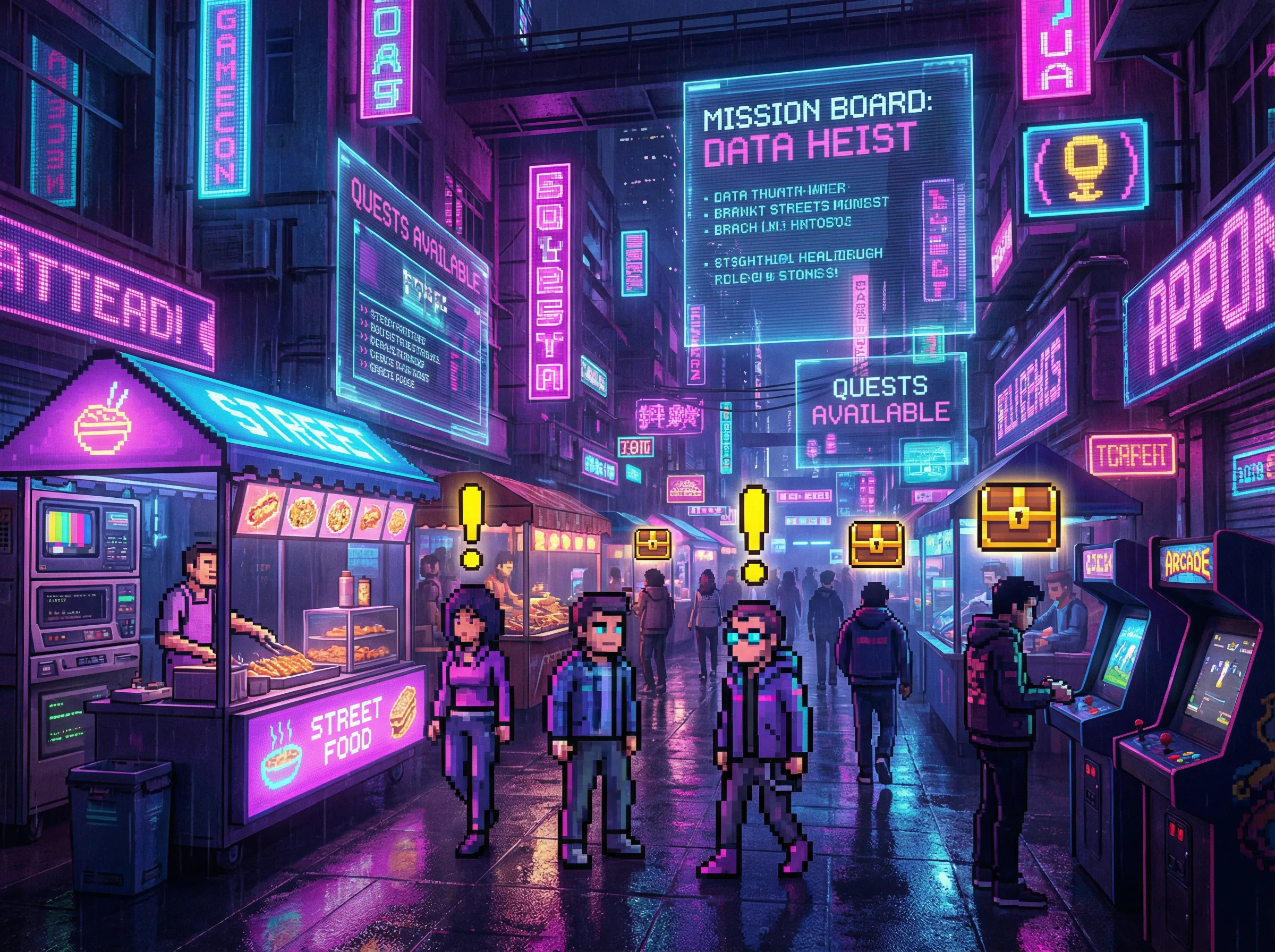 水果老虎机 复古街机不夜城活动广场 - 赛博集市